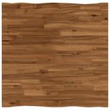 vidaXL Tafelblad 80 x 80 x 3 cm Vierkant Glas Naturel
