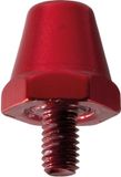 Uhlsport voetbalschoenplaatjes aluminium 6-kant Anodized Red