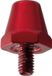 Uhlsport voetbalschoenplaatjes aluminium 6-kant Anodized Red