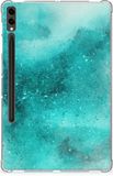 B2Ctelecom Housse de tablette Samsung Galaxy Tab S9 Plus Painting Blue
