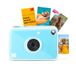 KODAK Printomatic+ Direct-Print Digitale Camera 10MP met RGB LED, print kleurenfoto’s op Zink 2x3” fotopapier – Blauw