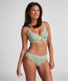 Hunkemöller Dames Lingerie Niet-voorgevormde beugel bh Diva - Groen - maat D70