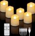 OEM Elektrische LED-lampen met timer en afstandsbediening, dimbaar, warmwit, oplaadbaar, voor een kaarsachtige sfeer, Halloween- en feestdecoratie.
