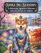 Shiba Inu Seasons: A Relaxing Japanese Kimono Coloring Book for Adults