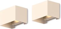 Calex Venice Wandlamp - Zandkleur - 2-pack