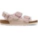 Birkenstock sandales pour femmes en suède cuir Milano Shearling