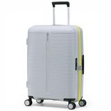 Eminent Finno Koffer Medium, Reiskoffer Hardcase Trolley | Reiskoffer middel, 73L, 3,0 kg, uitbreidbaar 66x46x26 tot 30, TSA Slot, 4 Wielen, Ruimbagage, Polypropyleen, Grijs