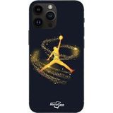 Maniacase Iphone 12 Pro Max Jordan logo poudre filante dorée