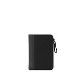 NAVA Design - Vertical Wallet with 7 Card Slots and Zippered Coin Pocket - Black/Royal Blue - 13 x 9 cm