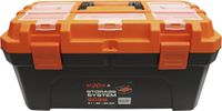 Boxer® Gereedschapskist 20" – 50,7×25,4×25,9 cm – Deksel met organizer & uitneembare binnenlade – Stevige kunststof – Zwart/Oranje – Professionele opbergbox