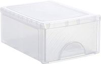 Rotho Frontbox kleine ladebak 1 lade, Kunststof (PP) BPA-vrij, transparante, klein (35.0 x 26.0 x 14.0 cm)