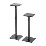 Relaxdays Luidsprekerstandaard - 2 stuks - verstelbaar 72-95 cm - zwart