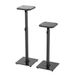 Relaxdays Luidsprekerstandaard - 2 stuks - verstelbaar 72-95 cm - zwart