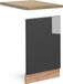 Vicco Fame-Line Frontpaneel – 45 cm, WB Eik Antraciet Hoogglans