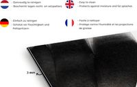 KitchenYeah Spatscherm keuken - Pastel - Verf - Abstract - 120x80 cm - Aluminium