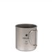 Snow Peak Mok in titanium enkele wand 450 ml zilver