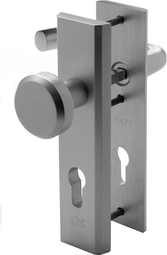 Nemef Wisselgarnituur Knop SKG3 3405 - RVS - 72mm - Buitendeur