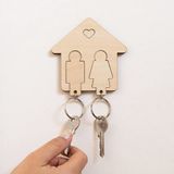LAC Houten Sleutelhanger Magnetic Key Holder | Sleutelkastje Hout Key Hanger Wall Cadeau voor Paar | Magnetische Sleutelhouder New Home Gift Kerst Geschenk | Key Hangers for Wall Sleutelhouder Hout