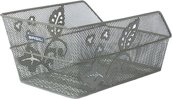 Basil Cento Flower Achter Fietsmand - Olive Green - 20L