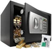 KESSER® Elektronische Kluis met cijferslot Safe 31x20x20cm LED-display Staal grendel Klusje - Zwart