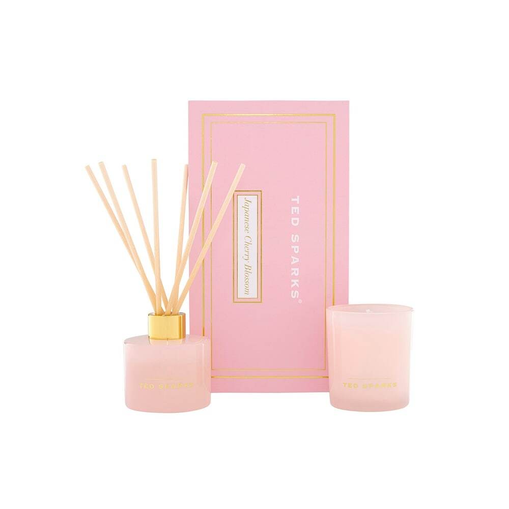 Ted Sparks Ted Sparks Candle & Diffuser Gift Set Japanese Cherry Blossom