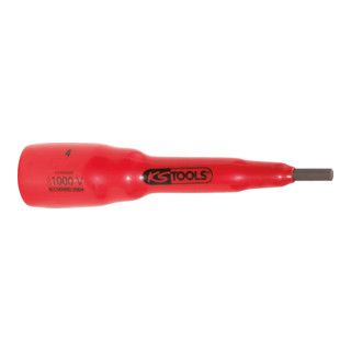 KS Tools 3/8" geïsoleerde bit inbus zeskant 6mm - 82mm - 1 stuk