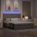 Maison Exclusive - Cadre de lit ottoman avec matelas taupe, 180x200 cm, textile