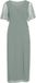 VILA VIURA S/S V-NECK MIDI DRESS/DC/KA Dames Jurk Pastelgroen Polyester Maat 36