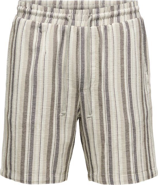 Only &amp; Sons Only & Sons Trev Life Reg Stripe Joggingshort Heren - Maat XXL