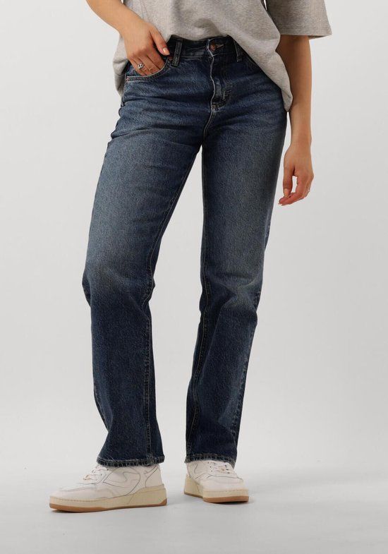 Lee Rider Classic Jeans Dames - Donkerblauw - Maat 28 - Regular Fit