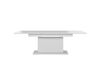Table extensible et réglable en hauteur blanche