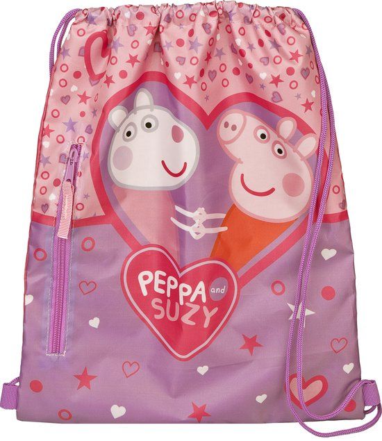 4KidsOnly Peppa Pig Gymtas - Zwemtas - 40 cm - Roze - Voor Kinderen