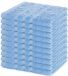 Lavea® Set van 10 Washandjes 30x30 cm | 100% Coton | Zachte & Absorberende Gastendoekjes | Gezicht, Baby, Make-up, Reizen - Dolfijnblauw