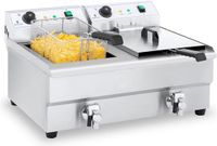 Royal Catering Dubbele Friteuse - 2 x 16 L - RVS - 6400W
