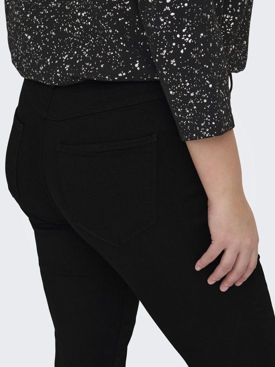 ONLY CARMAKOMA CARTHUNDER LIFE P UP REG SK JNS BLA NOOS - Dames - Maat 42 - Zwart
