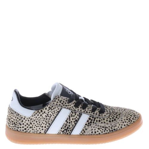 Hip leren sneakers ecru/dierenprint