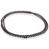 LGT JWLS LGT Jewels Dogtag ketting Edelstaal Zwart 2mm-75cm