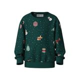 NAME IT pull avec imprimé - vert foncé