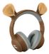 KIDYWOLF KIDYEARS Casque enfant Ours – 85dB, Bluetooth & Jack, Pliable, Oreillettes magnétiques, 4+