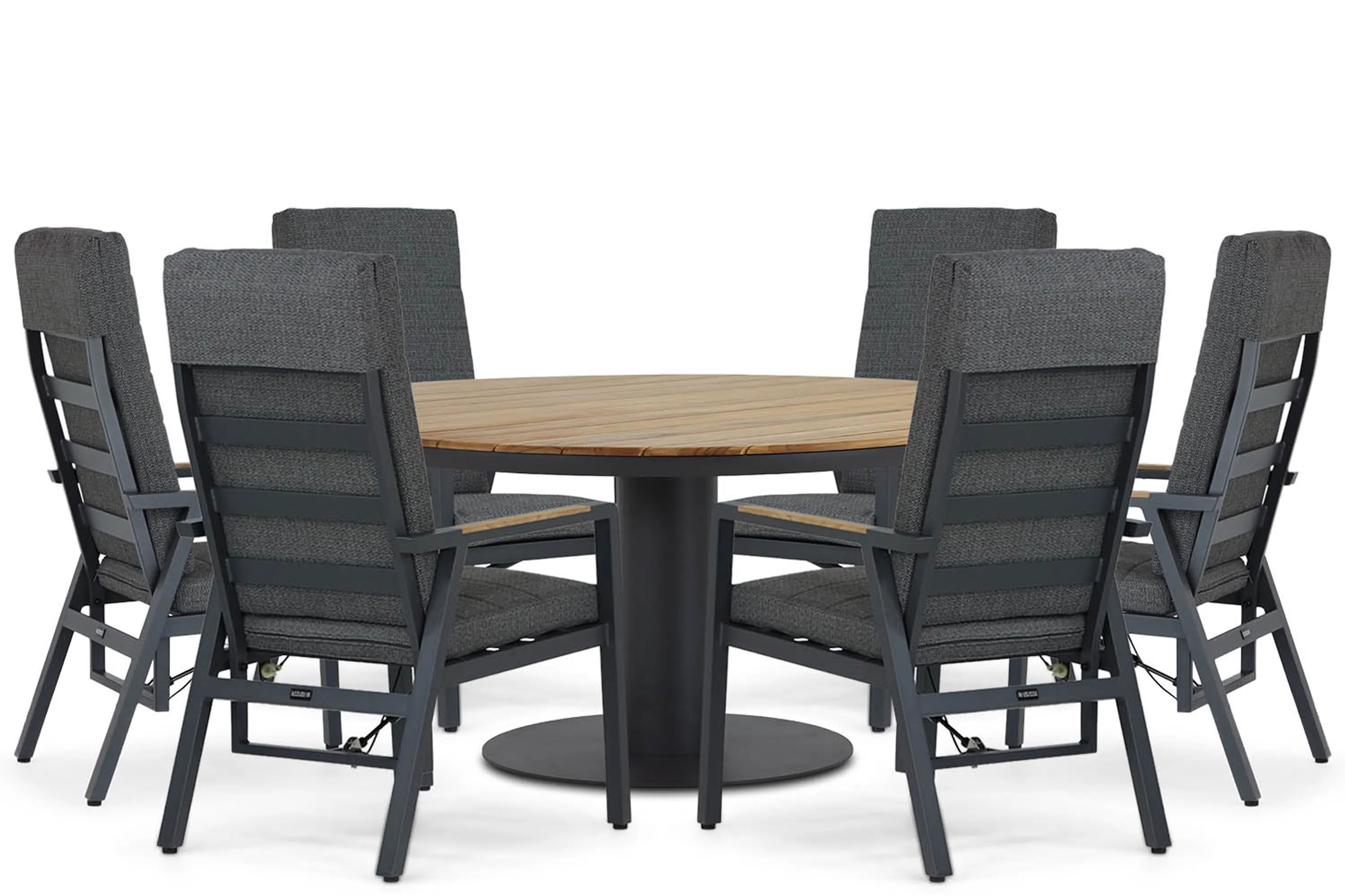 Lifestyle Garden Furniture Lifestyle Marseille/Salerno 160 cm dining tuinset 7-delig