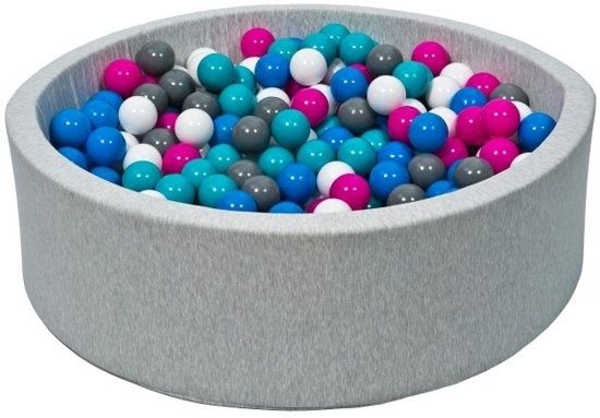 Viking Choice Ballenbak - 90x30cm - Incl. 450 Ballen - Grijs