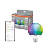 OSRAM SMART+ Globe-lamp, Matter via Wifi, 2 st., E14, 14W, 16 mln kleuren, 2700–6500K, werkt met Alexa, Google, Apple