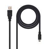 Nanocable 10.01.0401 USB 2.0 naar Mini-USB Kabel Zwart 1 m