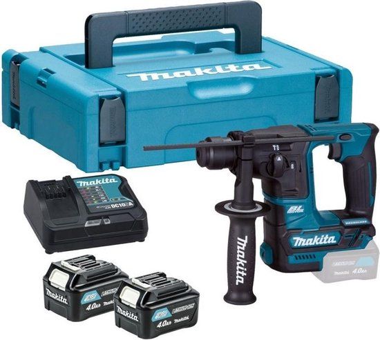 Makita HR166DSMJ 12V Boorhamer - Accu - Beton - 1.1 Nm - 680 r/min - Incl. Diepteaanslag