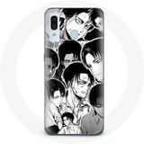 Maniacase Etui voor Samsung Galaxy A40 Aanval van de Titanen Manga Levi Ackerman Maniacase