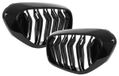 BMW Série 5 G30/G31 (à partir de 2017) - Grille de calandre entre les phares, gauche et droite, noir brillant, avec double barreau