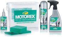 Motorex Reiniger Kit In Emmer Easy & Bike Clean 500 ml + Dry Power 100ml + Spons & Doek