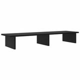 vidaXL Monitorstand Zwart Eiken 100 x 27 x 15 cm Bewerkt Hout