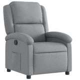 VidaXL Fauteuil - Verstelbaar - Stof - Lichtgrijs