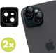 imoshion Camera Lens Protector - Geschikt voor Apple iPhone 15 Plus/iPhone 15 - 2 Pack - Black